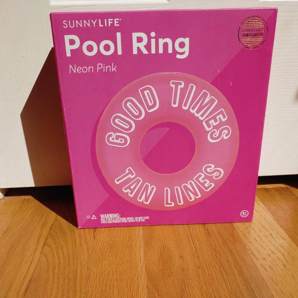 Sunnylife Pool Float Pink Good Times Tan Lines